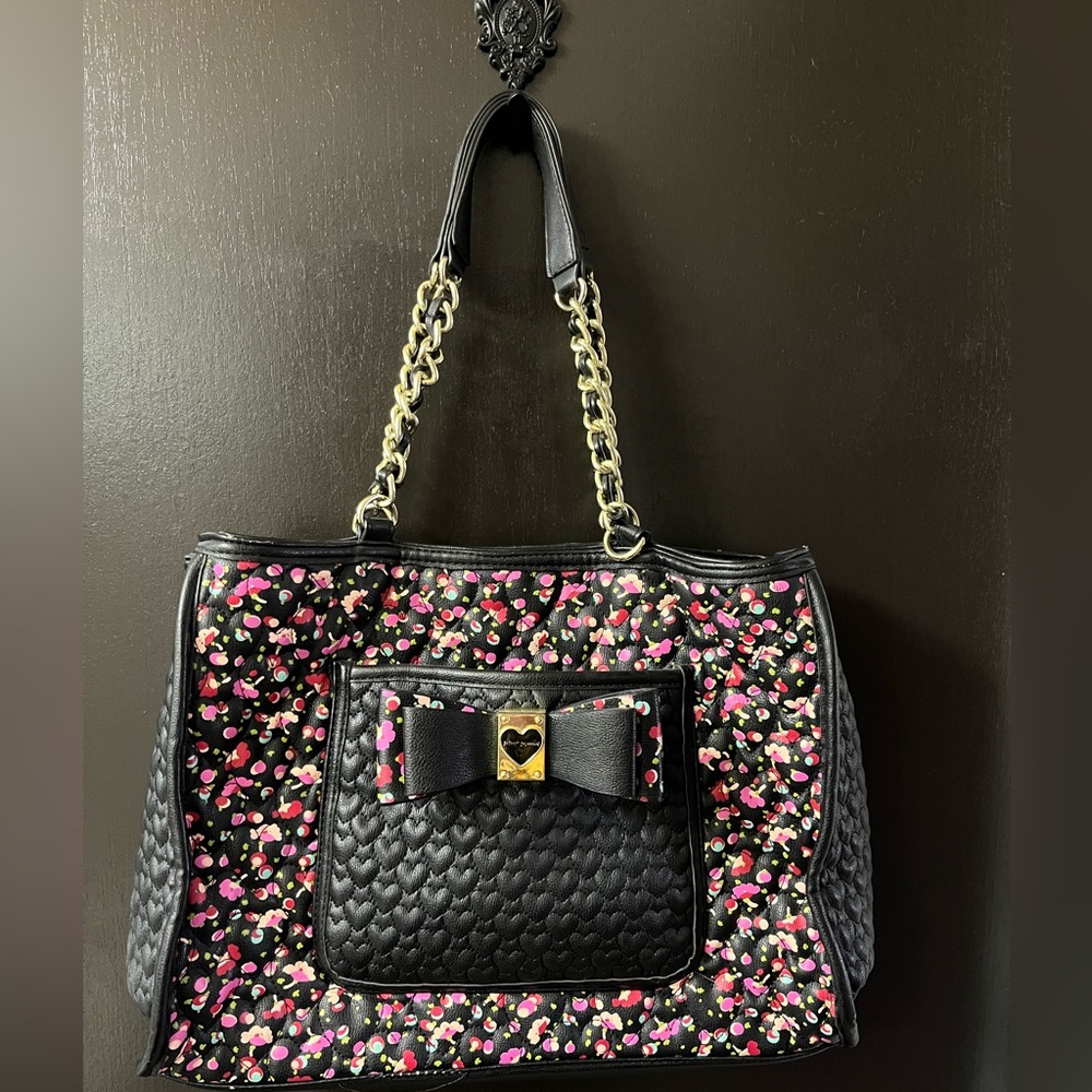 Betsey Johnson Large Floral Handbag